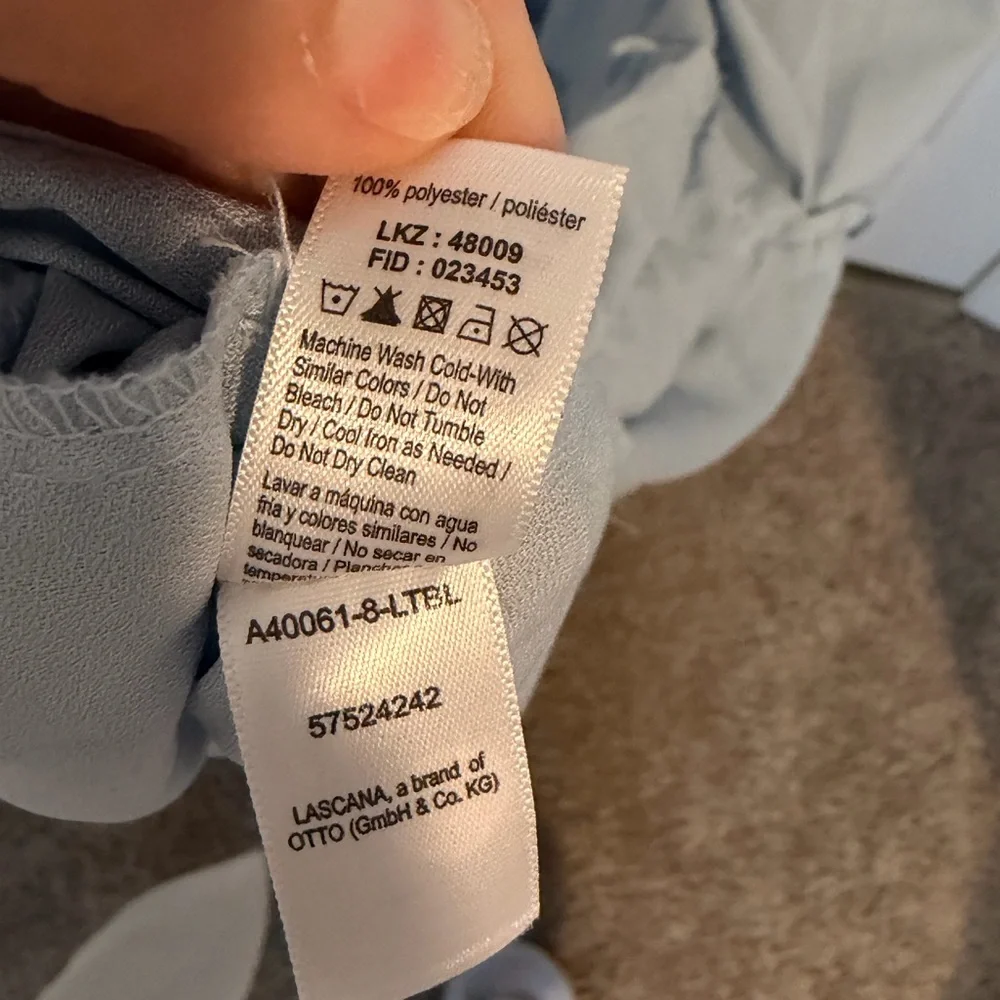 Lascana (Victoria Secret) Light Blue off the shoulder tiered Maxi Dress - Picture 7 of 13